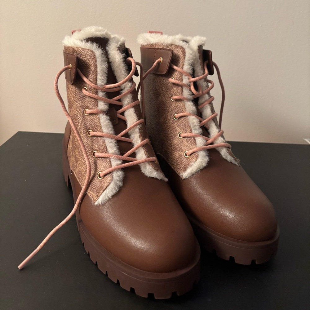 Coach Lorraine Bootie In Signature Canvas - Picture 2 of 5